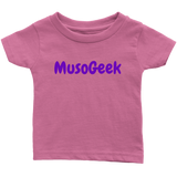 MusoGeek Infant T - Shirt Purple Script