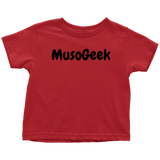 MusoGeek Toddler T - Shirt Black Script